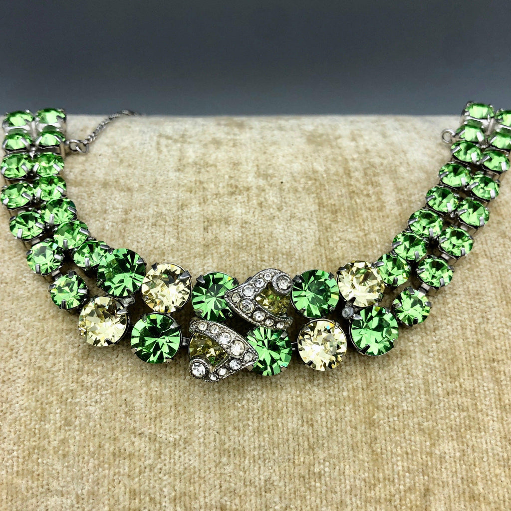 Vintage Signed Eisenberg Ice Rhinestone Bracelet 7