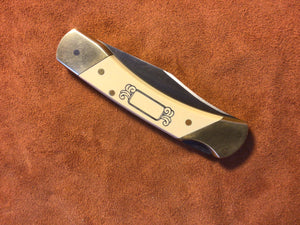 Vintage Schrade SC 507 Great Outdoors Limited Edition Scrimshaw