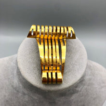 Curvy Scroll Gold Tone Dress Clip, 2" x 1.5"