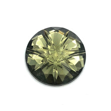 15mm Black Diamond Molded Glass Cabochon
