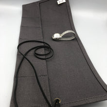 Heavy Black or Charcoal Canvas Watch Roll, 6 Slot, Handmade in USA