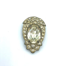 Dainty Dress Clip with Large Oval, 1.25" x .75"
