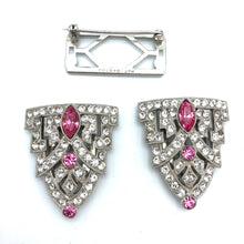 Large Vintage Dress Clips/Brooch, Art Deco Convertible Jewelry, 2.75" x 1.25" Reborn by Roxy