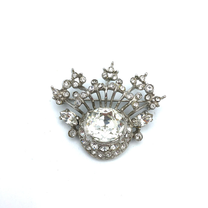 Eisenberg Original Crystal Brooch, 1.75