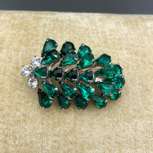 Vintage Signed Eisenberg Emerald Brooch, 2", Reborn by Roxy